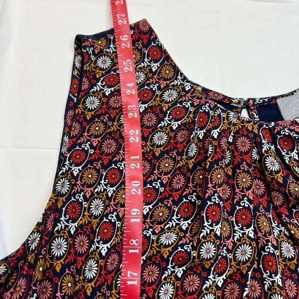 Anthropologie Vanessa Virginia Printed Sleeveless Blouse Women’s Large - Picture 12 of 12